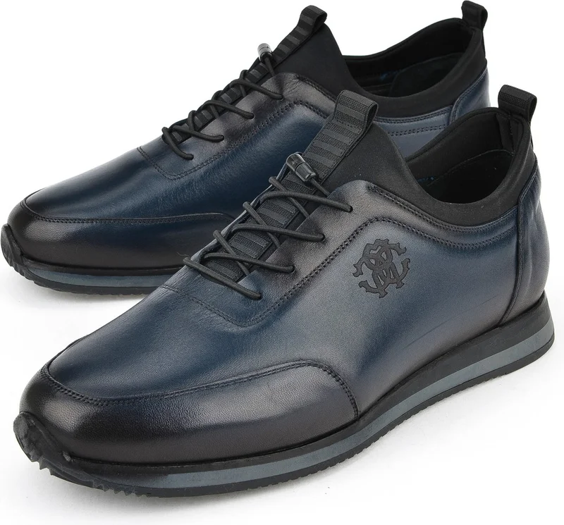 زيا Men's Leather Shoes 151745Z0807 Navy Blue