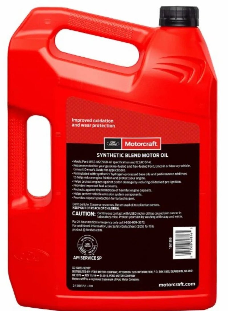 Motorcraft Premium SAE 5W-20 Synthetic Blend Engine Oil (4.73L)