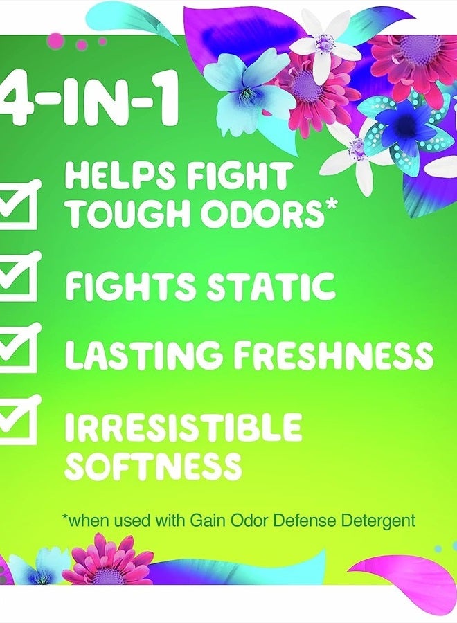 Gain + Odor Defense Dryer Sheets, Super Fresh Blast Scent Fabric Softener Sheets, 240 ct  - Image 4