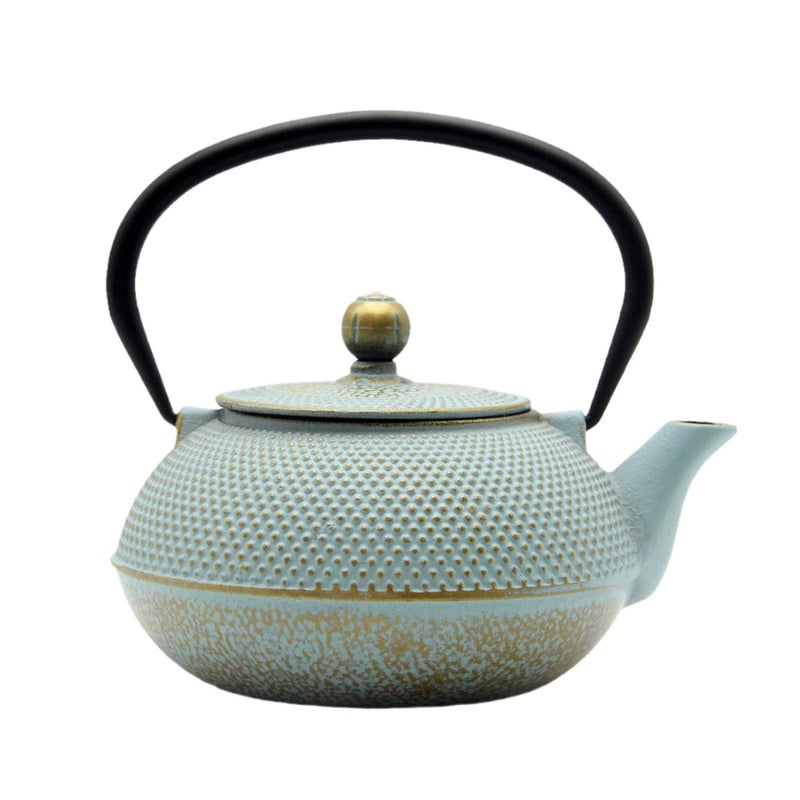SECHUDO 30.4oz Small Cast Iron Teapot, Tea Kettle for Stovetop Safe, Tea Pot with Stainless Steel Infuser for Loose Tea, Japanese Tetsubin Coated with Enameled Interior(900ml) - Image 1