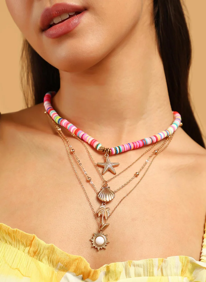 SOHI Aruba Artificial Necklace Jewellery