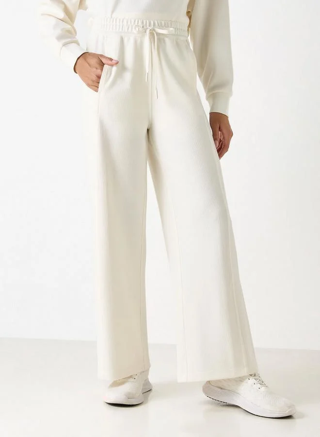 Kappa Kappa Panelled Pants with Drawstring Closure and Pockets