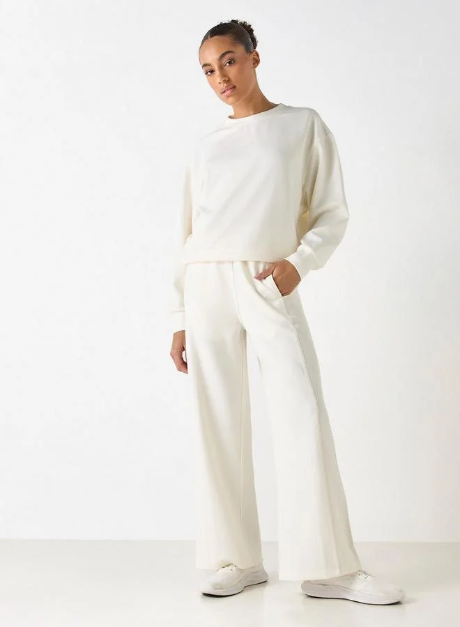 Kappa Kappa Panelled Pants with Drawstring Closure and Pockets