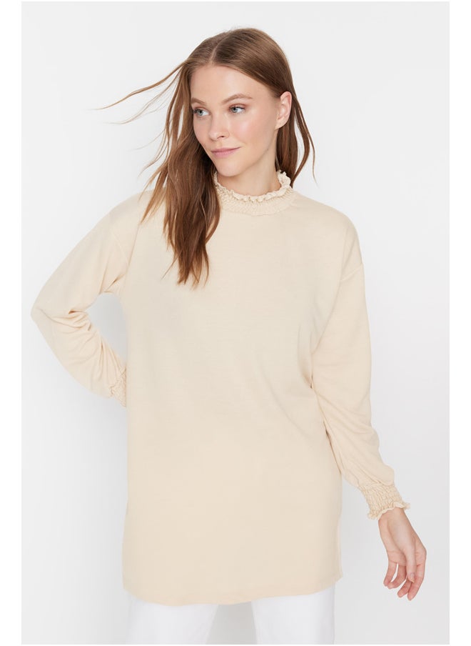 trendyol - Woman Modest Tunic Beige - Image 1