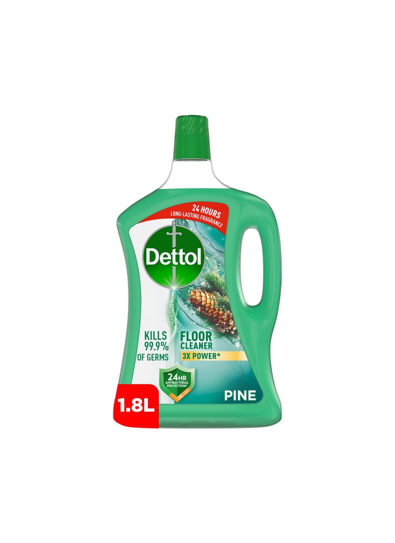 Dettol Pine Antibacterial Power Floor Cleaner Green 1.8Liters - Image 1
