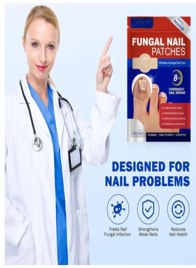 Flair Fusion New Nail Patches, 10PCS Nail Treatment Patches, Multi-Purpose Toenail Repair Treatment Pads, Toenail Patches, Antifungal Nail Treatment - Image 5