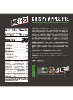 MET-Rx Big 100 Colossal Protein Bars, Crispy Apple Pie Meal Replacement Bars, 9 Count  - Image 2