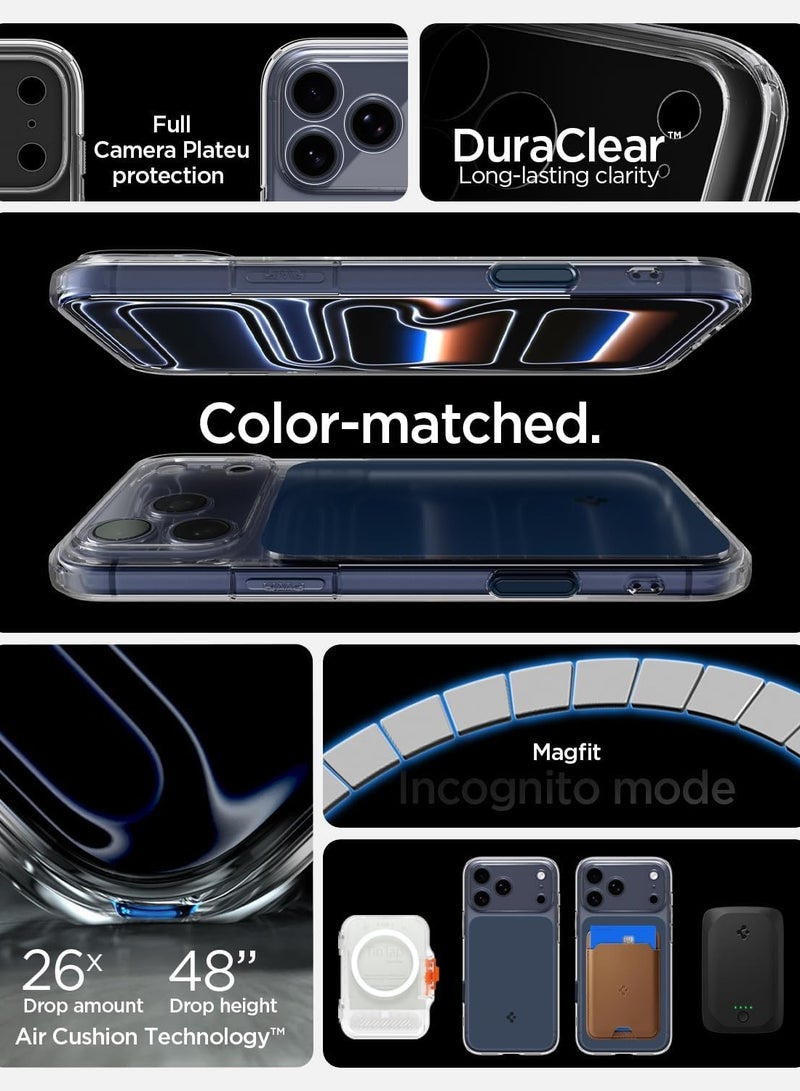 Spigen Ultra Hybrid T MagFit for iPhone 17 Pro MAX Case Cover [Camera Control Button Cover] with MagSafe (2025) - Matte Blue - Image 3