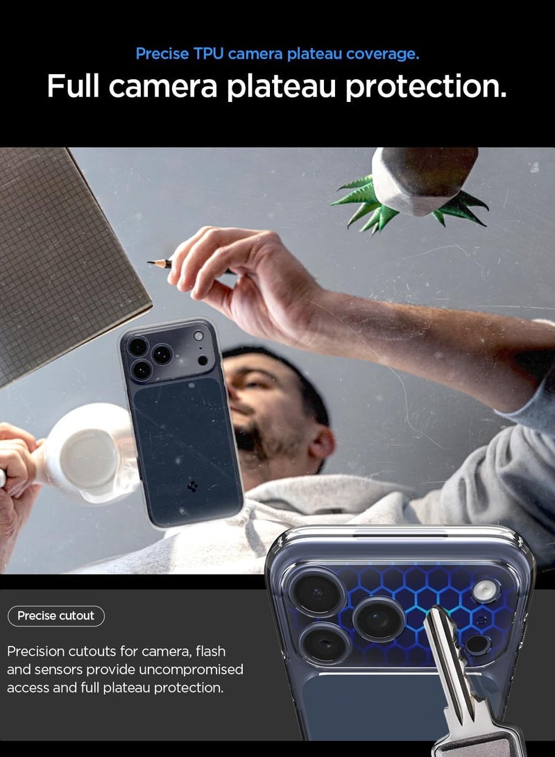 Spigen غطاء Ultra Hybrid T MagFit لجهاز iPhone 17 Pro MAX [غطاء زر التحكم في الكاميرا] مع MagSafe (2025) - أزرق غير لامع - Image 4