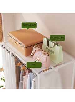 Portable Closet Wardrobe Clothes Storage with 3 Shelves and Hanging Rail,Non-Woven Fabric, Quick and Easy Assembly - pzsku/Z9C5634226FC258D574CAZ/45/_/1700979562/35f543be-833f-47d4-9ab8-117da686aedb