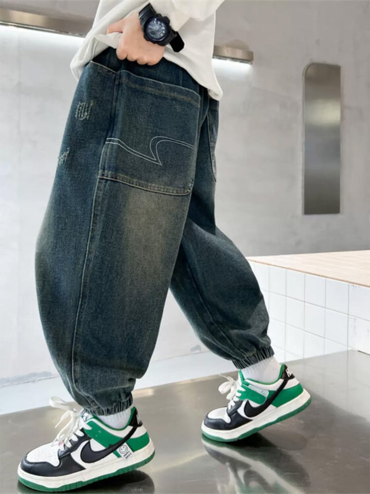 Boys' Pants For , Big Kids' Long Pants, Casual Pants, Boys' Sports Pants, Cool And Stylish Children'S Jeans For - Image 2