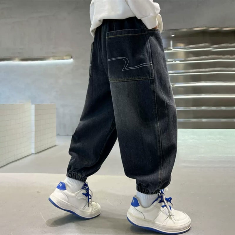 Boys' Pants For , Big Kids' Long Pants, Casual Pants, Boys' Sports Pants, Cool And Stylish Children'S Jeans For - Image 1