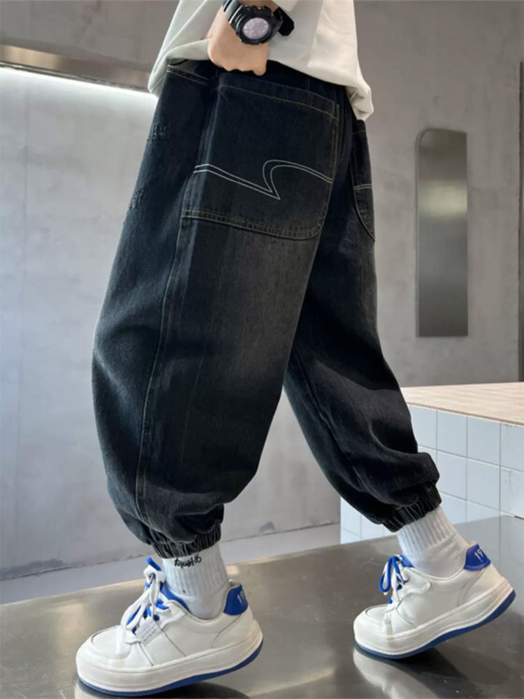 Boys' Pants For , Big Kids' Long Pants, Casual Pants, Boys' Sports Pants, Cool And Stylish Children'S Jeans For - Image 4