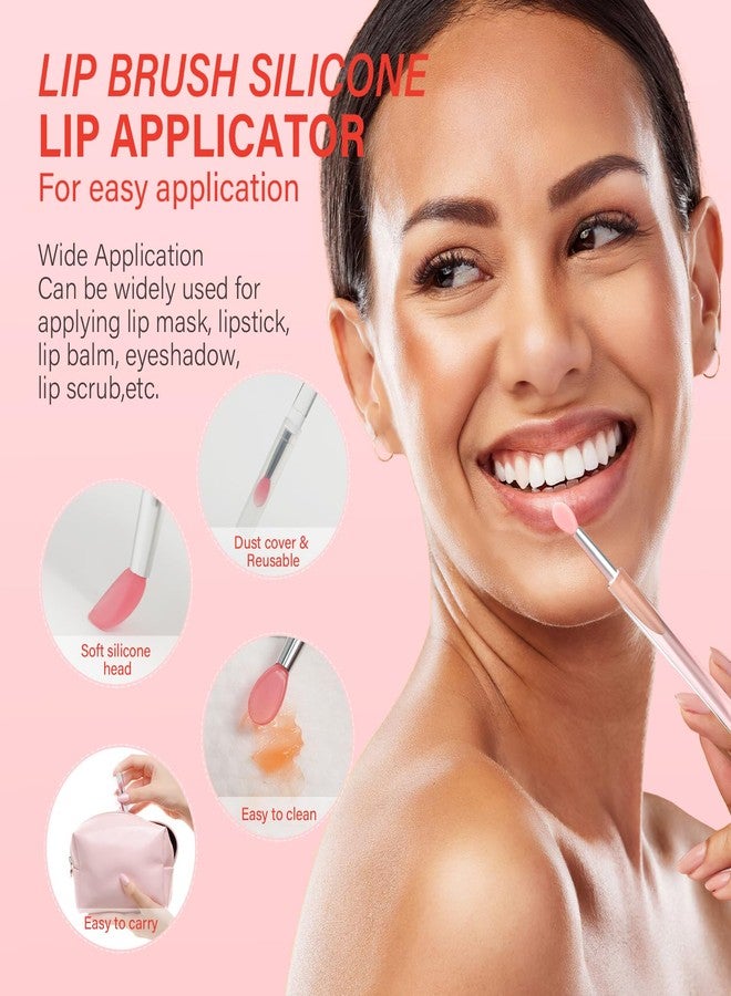 ulluxe Lip Mask Set 4 Pcs, Lip Butter Overnight Treatment with Vitamin C & Hyaluronic Acid Hydrate, Glossy, Moisturize Dry Lips, for Softer & Smoother Lips, Night Repair Lip Sleeping Mask Gift for Women - Image 5
