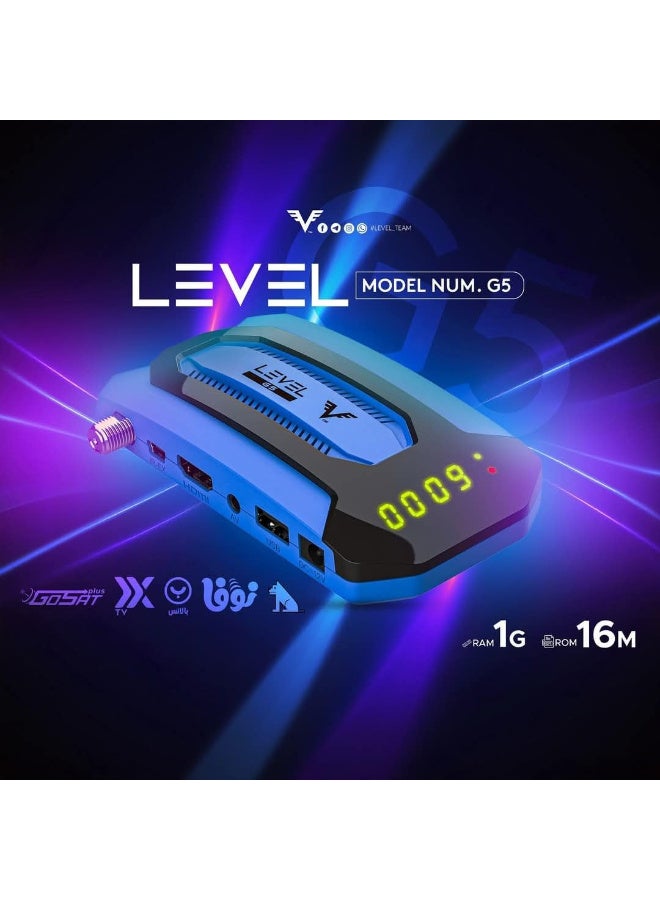 ليفل Level G5 Digital Satellite Receiver Full HD 1080 Flash 16M RAM 1G - Image 2