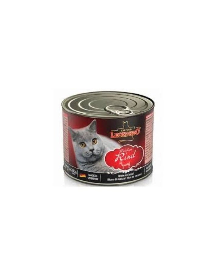 ليوناردو طعام رطب للقطط بلحم البقري 200 جم