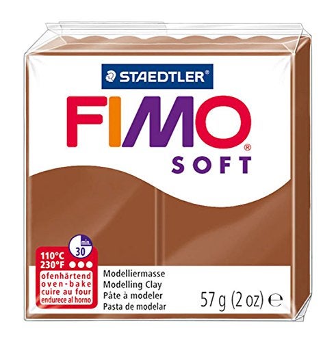 Fimo 1 X Staedtler  Soft 8020-7 Oven Hardening Modelling Clay 56g - Caramel - Image 1