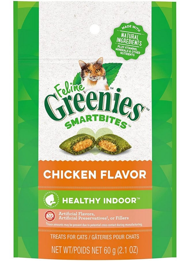 Feline Greenies Smartbites Healthy Indoor Cat Treats, Chicken Flavor, 2.1 Oz, (3 Pack) - pzsku/Z9C56741F1BB8206C3329Z/45/_/1737031872/51d5264a-f2a7-4f7a-9cb1-6bc813015e46