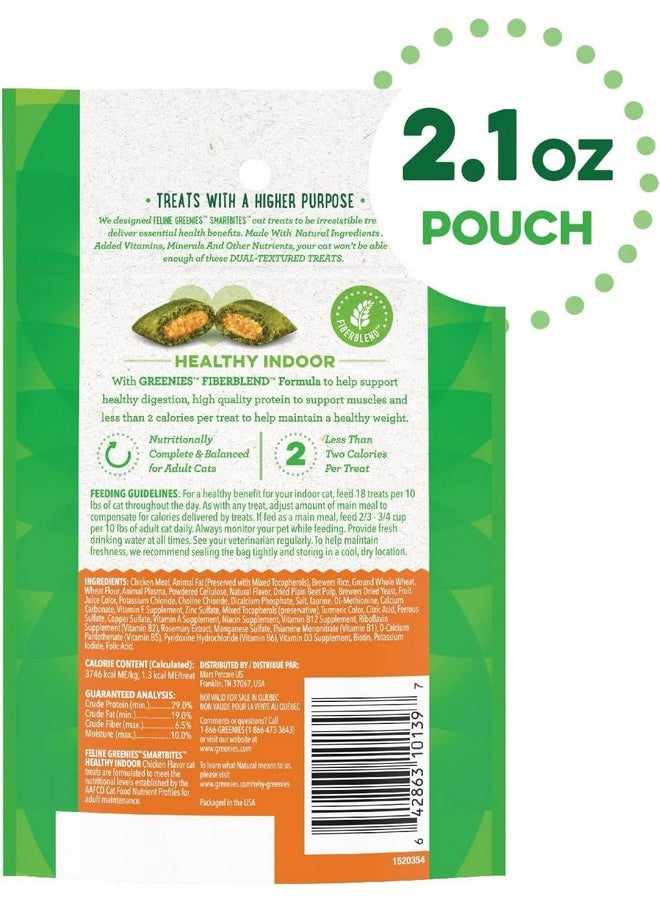 Feline Greenies Smartbites Healthy Indoor Cat Treats, Chicken Flavor, 2.1 Oz, (3 Pack) - pzsku/Z9C56741F1BB8206C3329Z/45/_/1737031990/ed819b75-0402-496d-b3e0-ec9df7e7efd3