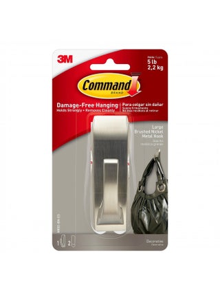 Command Large Modern Reflections Metal Hook, Brushed Nickel, 1-Hook, 2-Strips, Decorate Damage-Free - pzsku/Z9C56813148A9D9D088DDZ/45/_/1731078046/f7be379a-99cb-45c1-ab0d-b5bdb3f55b47