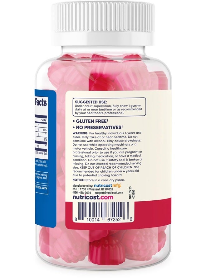 Nutricost جلوبيات الميلاتونين للأطفال 1 ملغ، 120 جلوبي، بنكهة الفراولة - Image 5