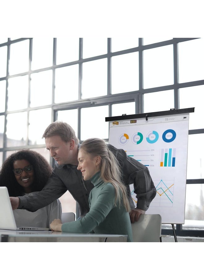 Audio-Visual Direct - Lightweight Aluminum Flipchart Presentation Easel 70 Inches Black - Image 1