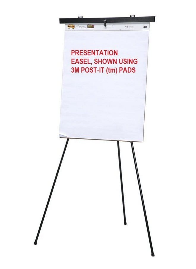 Audio-Visual Direct - Lightweight Aluminum Flipchart Presentation Easel 70 Inches Black - Image 1