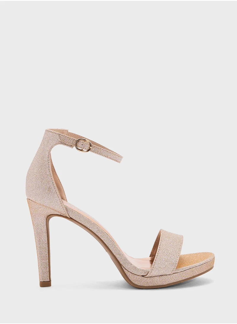 Ginger Glitter Platform Sandal