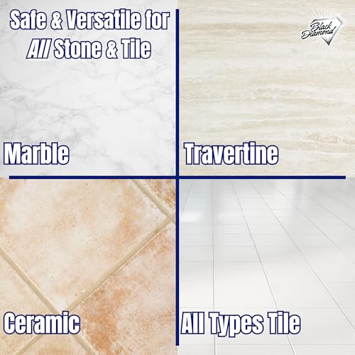 Black Diamond Stoneworks MARBLE & TILE FLOOR CLEANER. Great for Ceramic, Porcelain, Granite, Natural Stone, Vinyl and Brick. No-rinse Concentrate.(1-Gallon) - Image 3