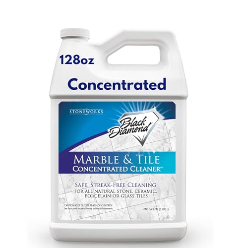 Black Diamond Stoneworks MARBLE & TILE FLOOR CLEANER. Great for Ceramic, Porcelain, Granite, Natural Stone, Vinyl and Brick. No-rinse Concentrate.(1-Gallon) - Image 1