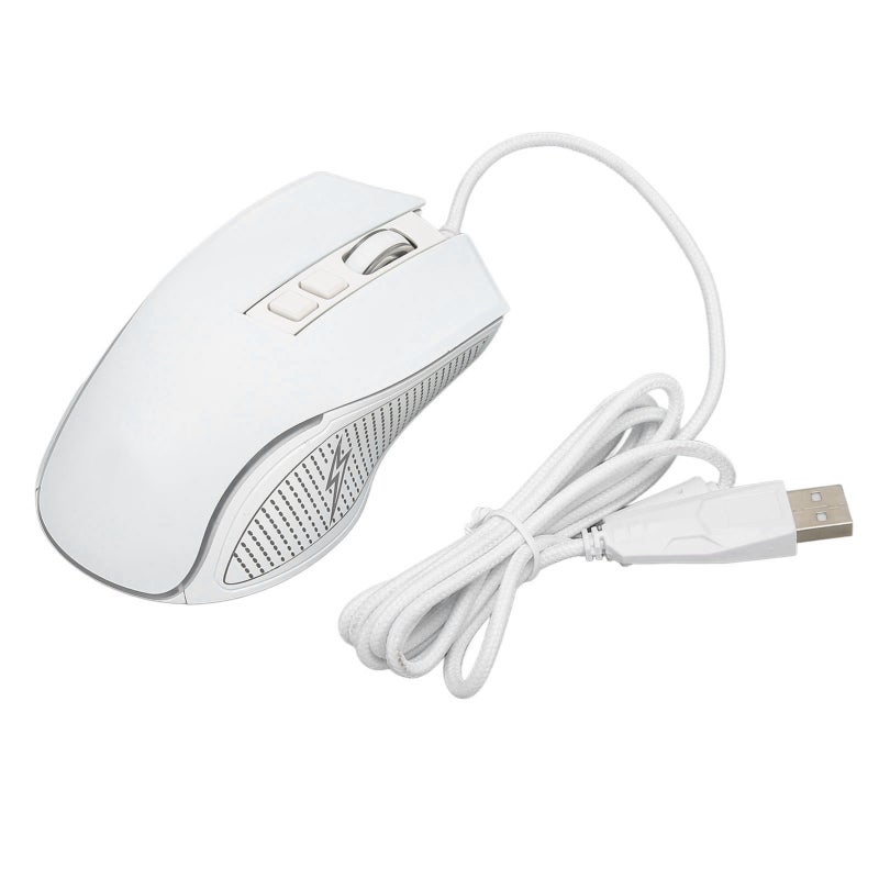 HYSJ Gaming Mouse 4 Adjustable DPI 1200-3600 RGB Backlit Ergonomic Design - Wired Laptop Mouse Optical Sensor 10 Million Clicks for PC Gamers - Image 3