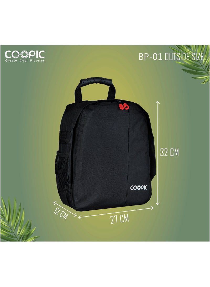 Coopic COOPIC BP-01 Professional Camera Backpack for DSLR/SLR/Mirrorless Cameras, with Accessories Compartment and Tripod Holder Camera Case  - Image 4