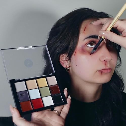 Narrative Cosmetics 12Color Death FX Cream Palette Professional Quick Drying Waterproof SFX Makeup for the Stage Film Costumes Cosplay Halloween - Image 5