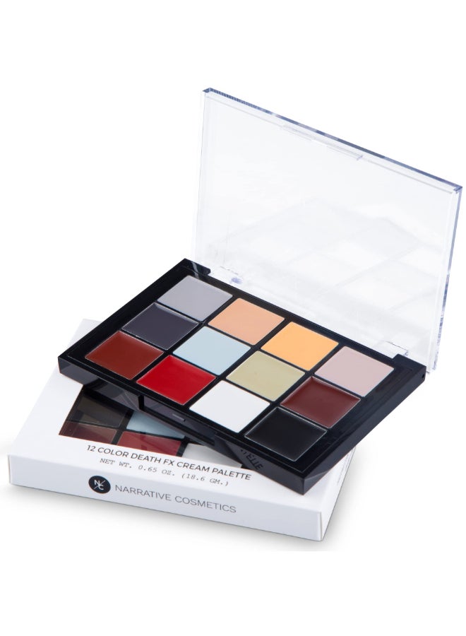 Narrative Cosmetics 12Color Death FX Cream Palette Professional Quick Drying Waterproof SFX Makeup for the Stage Film Costumes Cosplay Halloween - Image 3