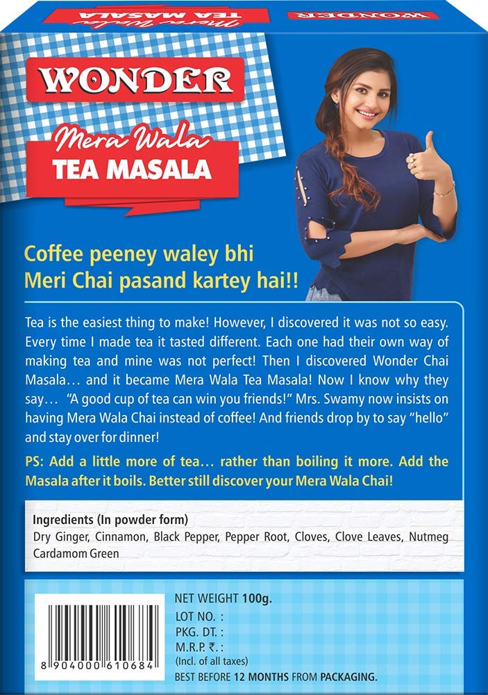 Wonder شاي ميرا والا (تشاي) ماسالا، 100غ / ماسالا شاي عطرية بمكونات طبيعية 100% - Image 2