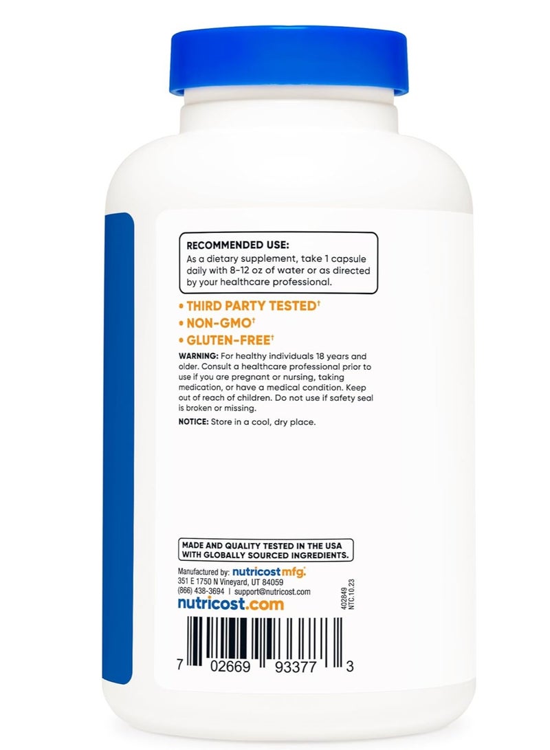 نياسيناميد، فيتامين ب3، 500 مجم، 240 كبسولة - Image 2