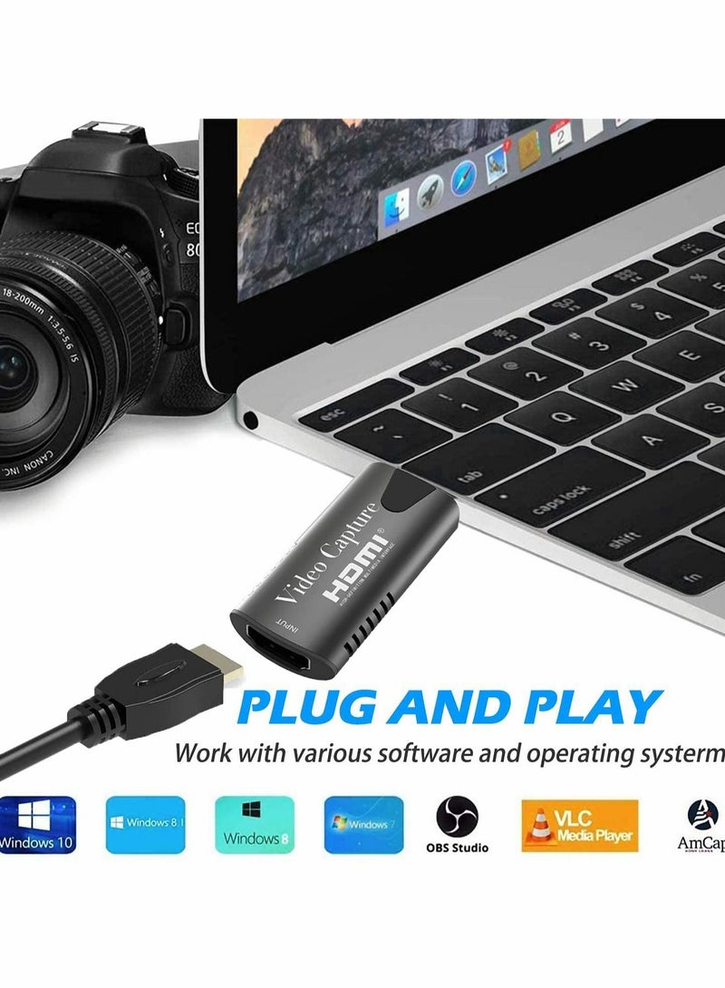 Captaintech 4K HDMI Video Capture Card, HDMI to USB 3.0 Record Capture Device, 1080P 60FPS Record Capture Device Adapter - Image 4