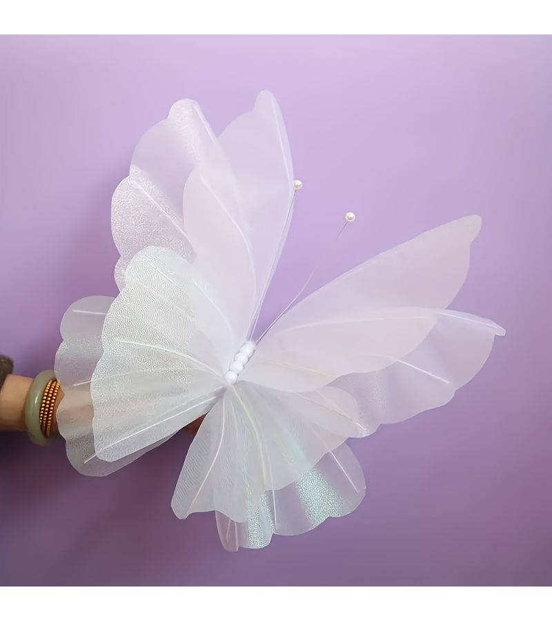 1pc Enormous Multicolored Butterfly With Iridescent Wings For Wedding Decor Party Home Celebrations Decorative Butterfly Decorations - Image 1