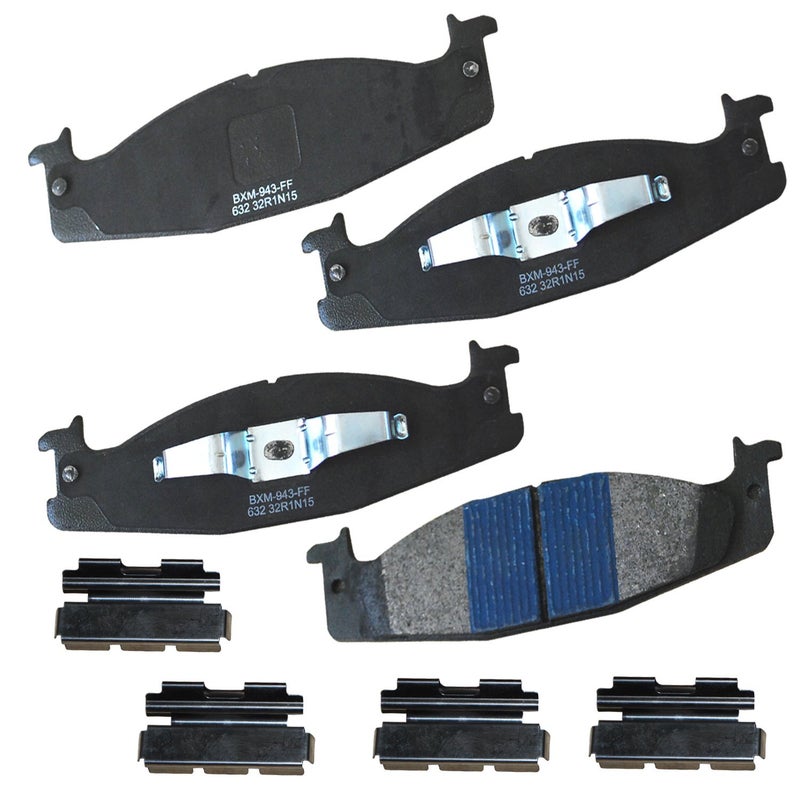 Bendix Premium SBM632 Semi-Metallic Front Brake Pads for Ford Bronco 1996-1994, E-150 2003-2002, E-150 Econoline 2002-1994, E-150 Econoline Club Wagon 2002-1994, F-150 1996-1994 - Image 2