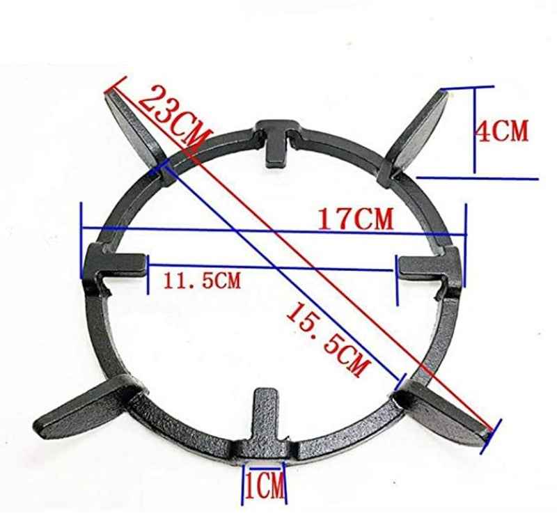 lanyinxianzi Gas Hobs Wok Ring, Wok Support Ring Cast Iron Stove Trivets Cooktop Range Pan Holder Stand Stove Rack Milk Pot Holder Gas Stove Accessories - Image 3