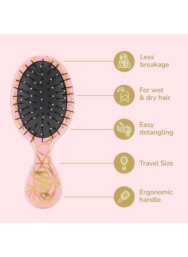 Wet Brush Mini Detangler Hair Brush, Peach - Image 3