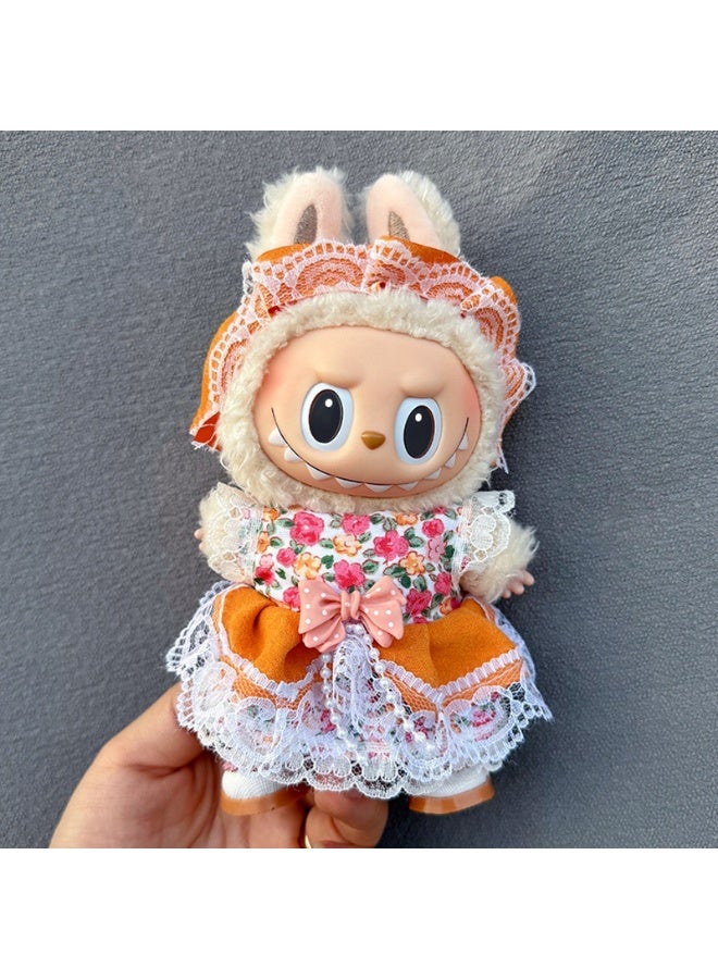 Labubu Doll Clothes Set - 17cm Hangable Outfit for Dolluyễn