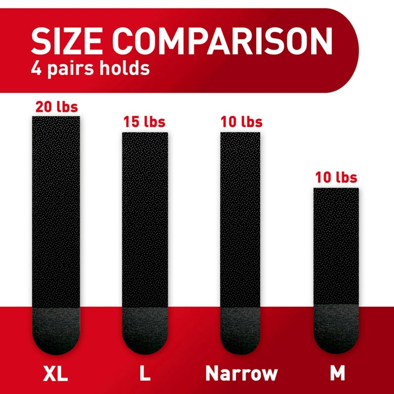 كوماند شرائط تعليق الصور الكبيرة، خالية من التلف، شماعات الصور المعلقة، لا توجد أدوات، شرائط تعليق على الحائط لمساحات المعيشة، 14 زوجًا من الشريط اللاصق الأسود (28 شريط قيادة) - Image 4