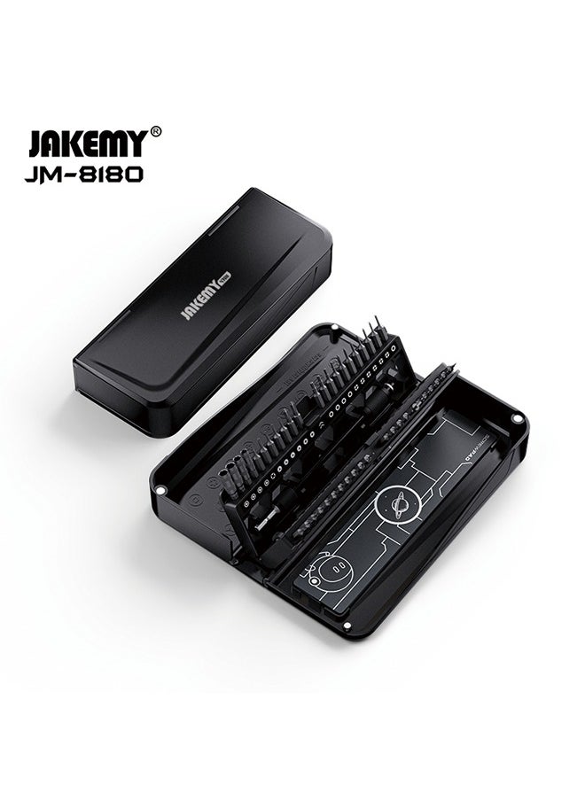 JAKEMY JM-8180 Manual Mini Precision Screwdriver Set for Glasses, Hex and Flathead Screws - 47-in-1 Computer Repair Tool Kit (Black) - pzsku/Z9C577BBECF98723FDB31Z/45/_/1724732670/9c384e10-edb0-4d89-9f4e-546e6decca40