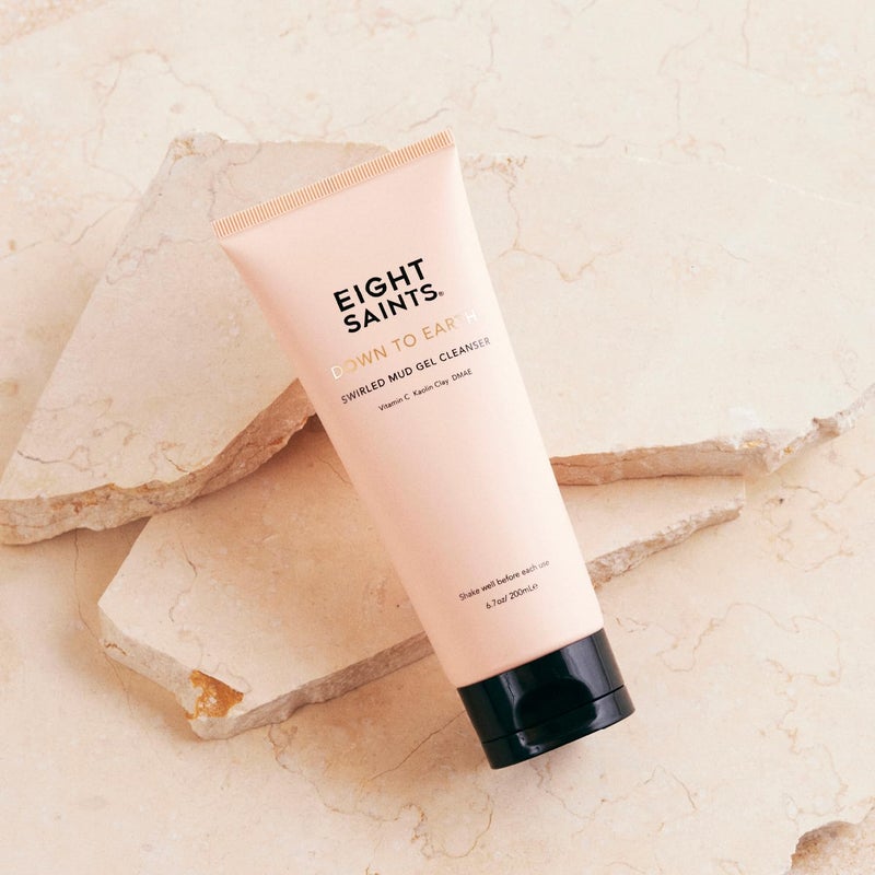 Eight Saints غسول وجه جل الطين من إيت سانتس، طبيعي وعضوي، منظف وجه يومي لطيف وفعال لمكافحة الشيخوخة، مزيل مكياج، منظف وجه مغذي ومرطب، 6.7 أونصات - Image 2