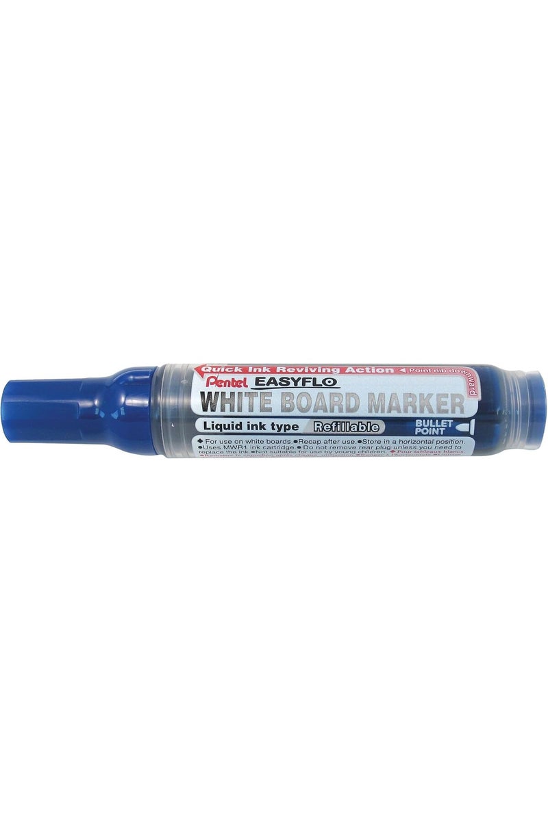 6.0mm Bullet Tip Easyflo White Board Liquid Ink Marker - Blue
