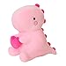 SQEQE Dinosaur Stuffed Animal Loving Soft Dino Plush Toys with Holding Heart Sweet Romantic Anniversary Birthday Gift for Her Girls Boys GirlfriendPink12 inch - Image 4