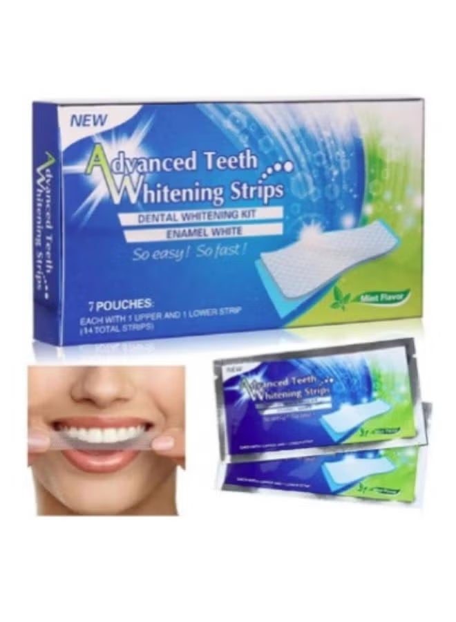 RAKO Advanced Teeth Whitening Strips 7-Pouch - Image 1