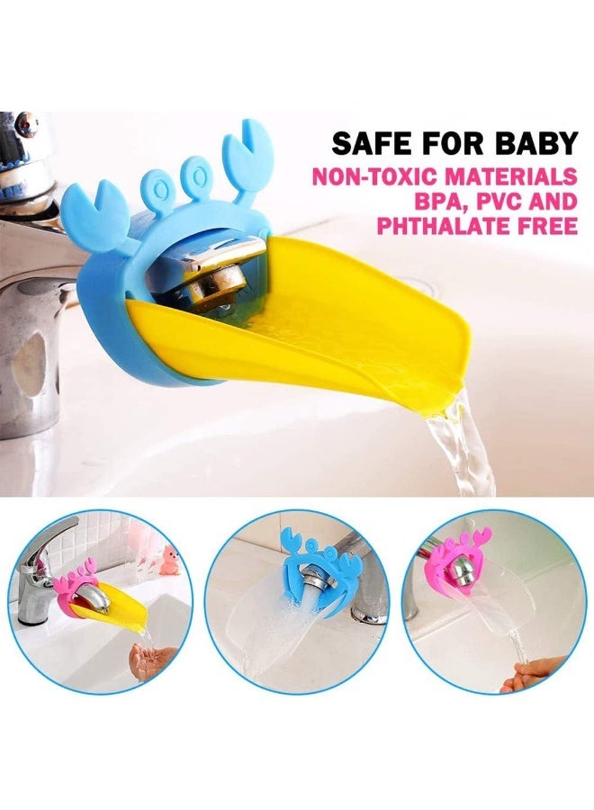 ECVV Faucet Extender for Kids & Toddlers 4 Pack - Sink Handle Extender with Leaf Shape Design for Kitchen Bathroom Sink Extension, Tap Faucet Extender for Kids Hand Washing Guide - Image 4