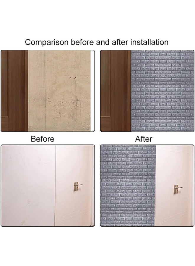 Rylan Self-Adhesive Waterproof PE Foam 3D Wall Panels Wallpaper Sticker for Bathroom, Living Room, and Home Decoration (70 x 77cm, Appx. 5.8Sq Feet)-1 Piece - Image 3